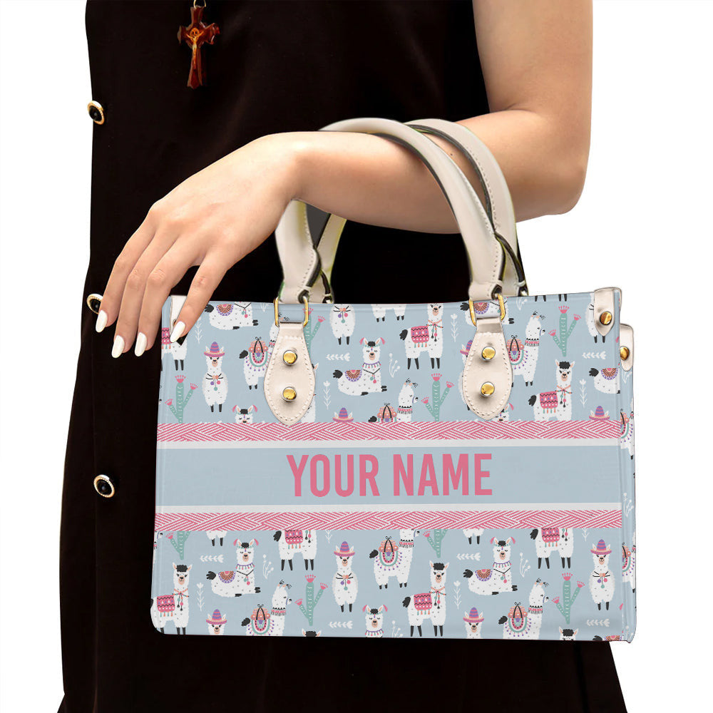 litzzy Personalized Alpalca Purse Leather Bag Handbag For Women leather bag White  