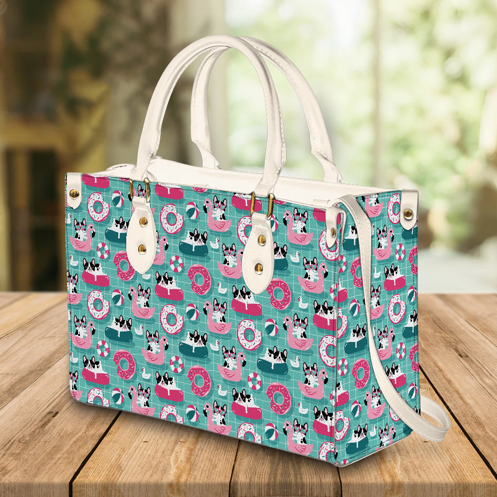 litzzy Personalized Boston Terrier Dog Purse Leather Bag Handbag For Women leather bag   
