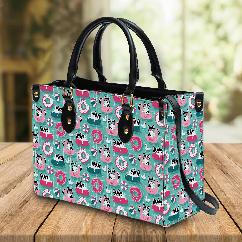 litzzy Personalized Boston Terrier Dog Purse Leather Bag Handbag For Women leather bag   