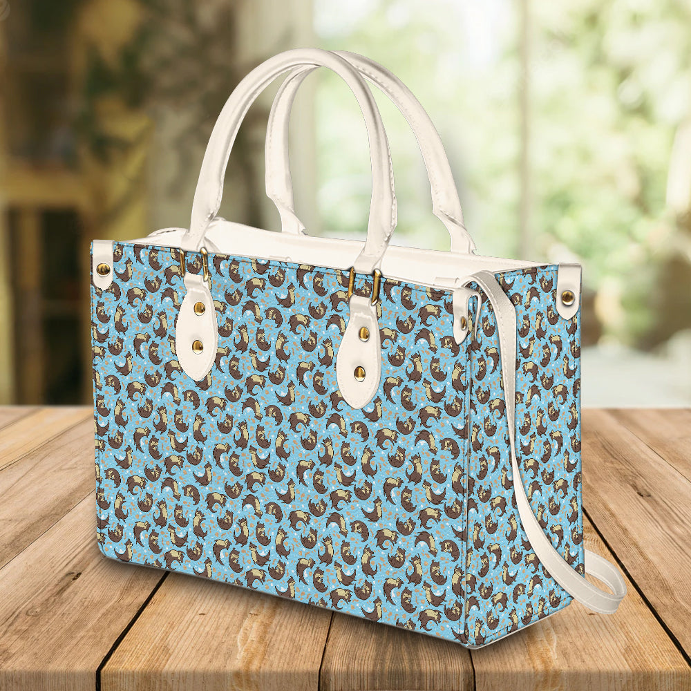 litzzy Personalized Otter Purse Leather Bag Cute Handbag For Women leather bag   