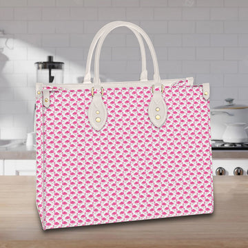 litzzy Personalized Pink Birds Flamingo Purse Leather Bag Handbag For Women leather bag   