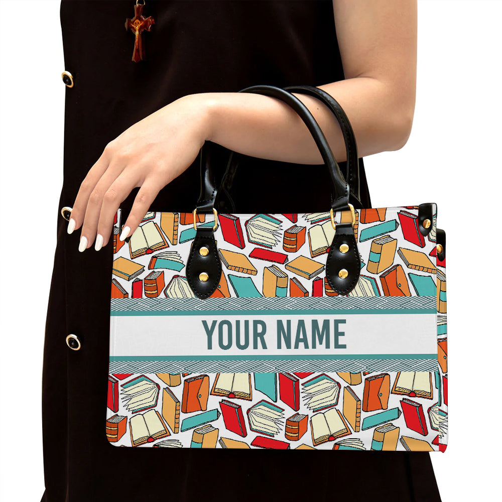 litzzy Personalized Book Purse Leather Bag Handbag For Women leather bag Black  