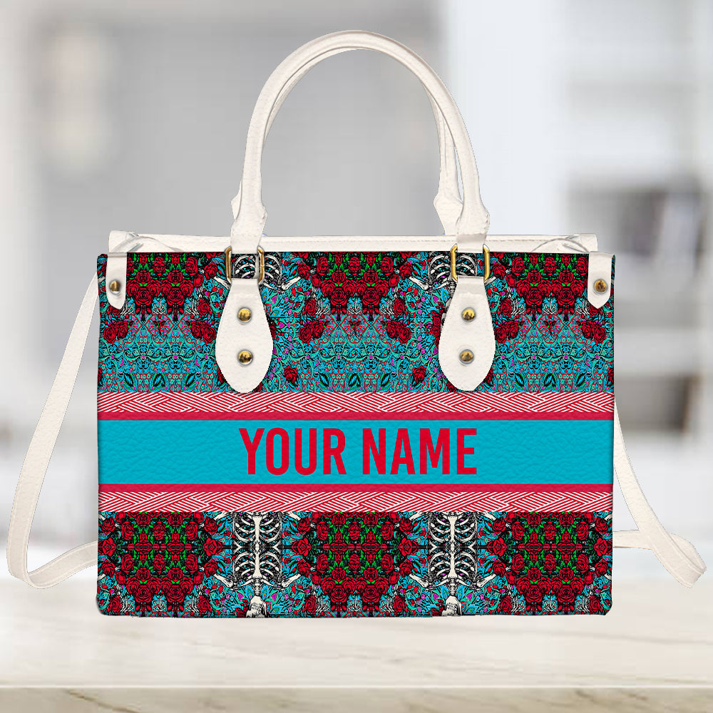 litzzy Personalized Grateful Dead Skull Purse Leather Bag Handbag For Women leather bag   