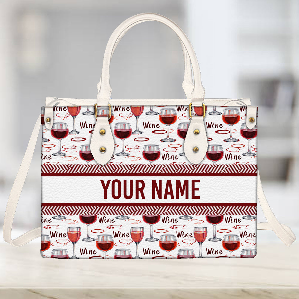 litzzy Personalized Wine Purse Leather Bag Handbag For Women leather bag   