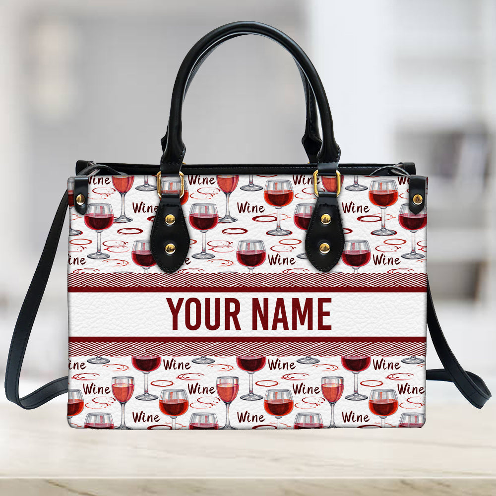 litzzy Personalized Wine Purse Leather Bag Handbag For Women leather bag   