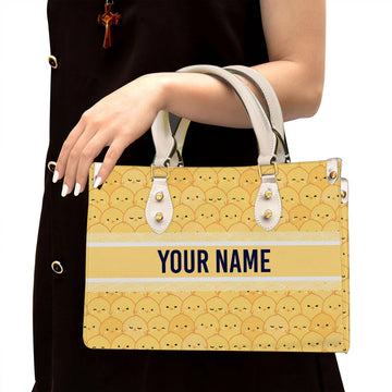 litzzy Personalized Cute Chickens Purse Leather Bag Handbag For Women leather bag White  