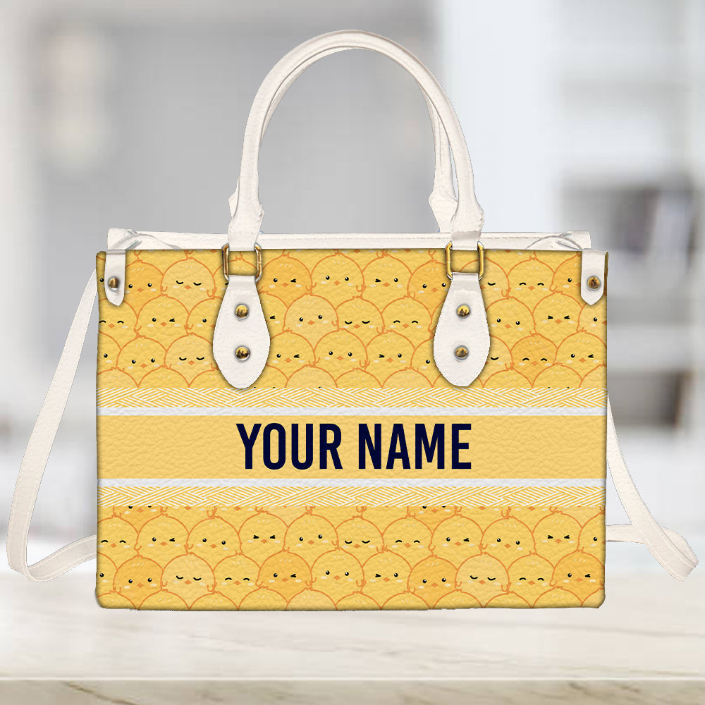 litzzy Personalized Cute Chickens Purse Leather Bag Handbag For Women leather bag   