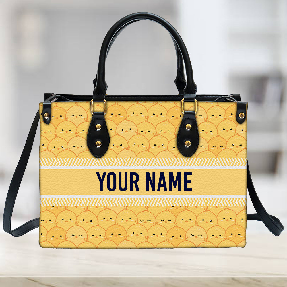 litzzy Personalized Cute Chickens Purse Leather Bag Handbag For Women leather bag   