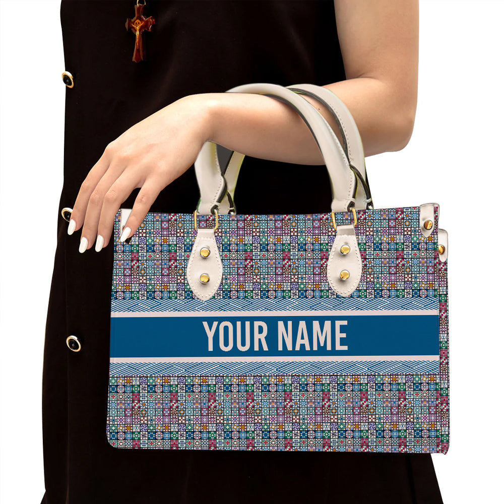litzzy Personalized Quilting Purse Leather Bag Vintage Handbag For Women leather bag White  