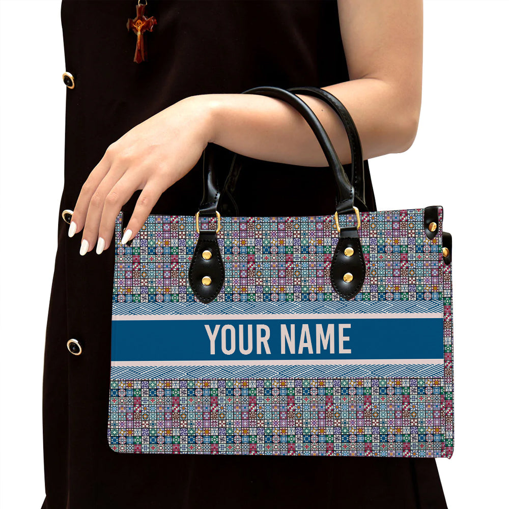 litzzy Personalized Quilting Purse Leather Bag Vintage Handbag For Women leather bag Black  