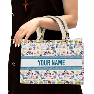 litzzy Personalized The Golden Girls Purse Leather Bag Handbag For Women PANLTO0008 leather bag White  