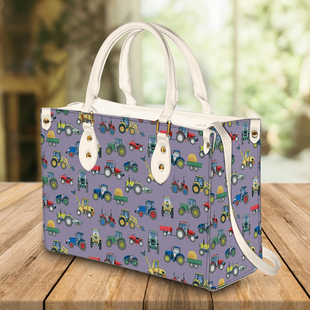 litzzy Personalized Farmer Tractor Purse Leather Bag Handbag For Women leather bag   