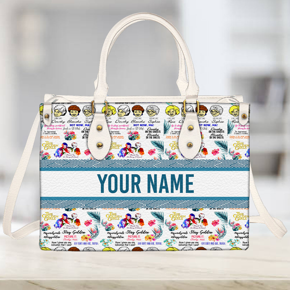 litzzy Personalized The Golden Girls Purse Leather Bag Handbag For Women PANLTO0008 leather bag   