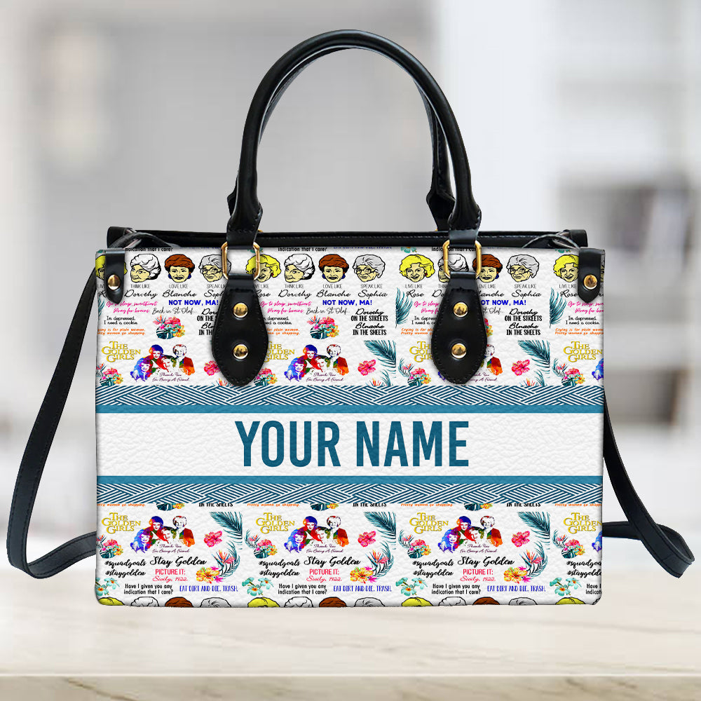 litzzy Personalized The Golden Girls Purse Leather Bag Handbag For Women PANLTO0008 leather bag   