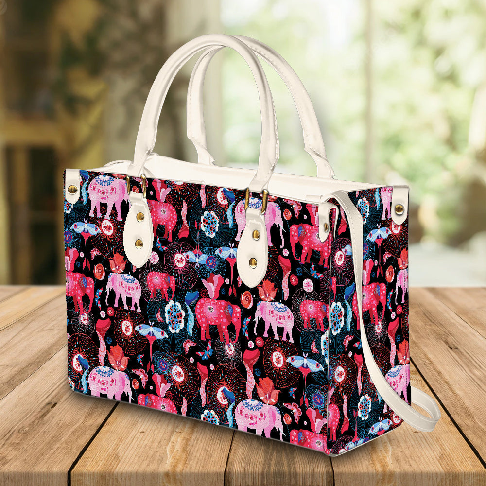 litzzy Personalized Colorful Elephant Purse Leather Bag Handbag For Women leather bag   