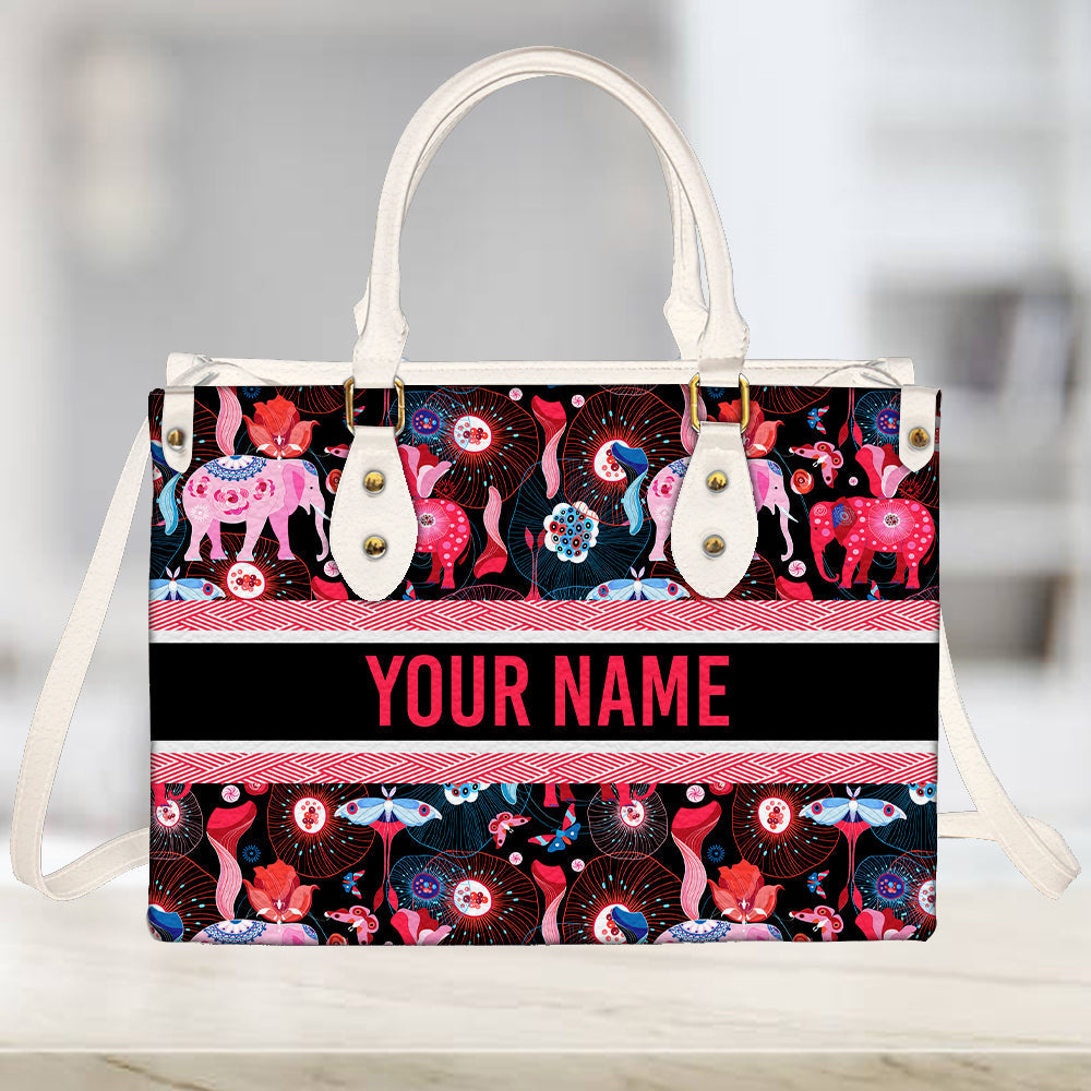 litzzy Personalized Colorful Elephant Purse Leather Bag Handbag For Women leather bag   