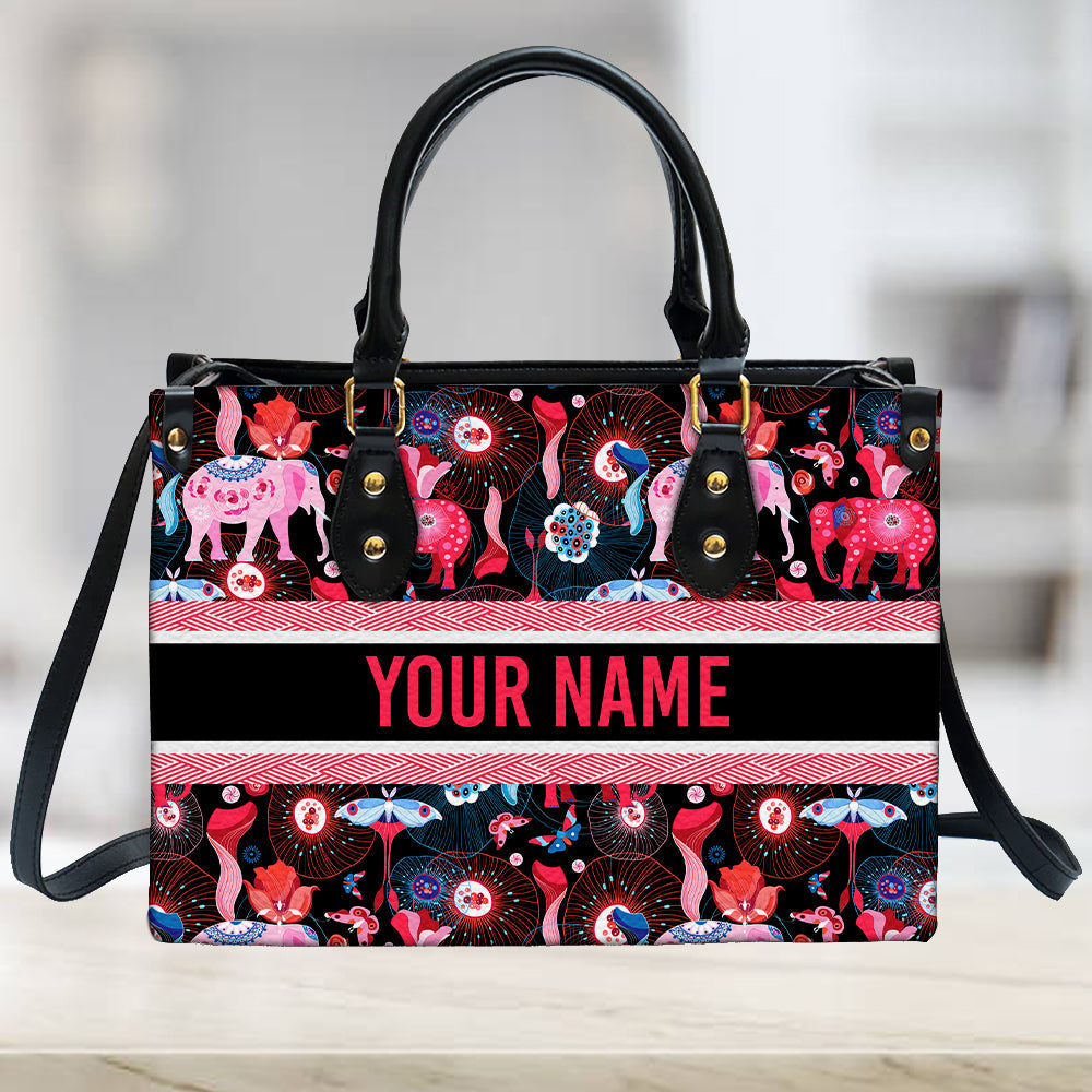 litzzy Personalized Colorful Elephant Purse Leather Bag Handbag For Women leather bag   