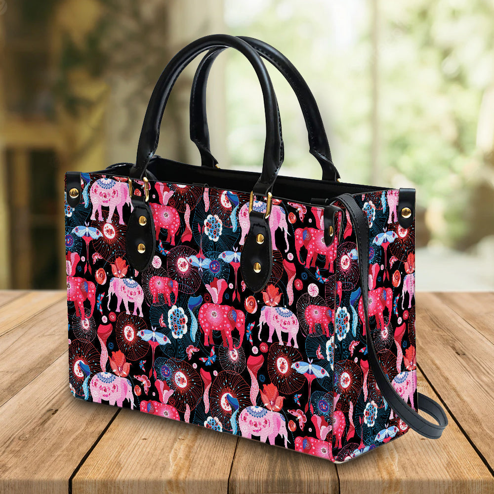 litzzy Personalized Colorful Elephant Purse Leather Bag Handbag For Women leather bag   