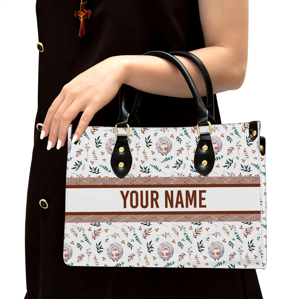 litzzy Personalized Cartoon Hedgehog Purse Leather Bag Handbag For Women leather bag Black  