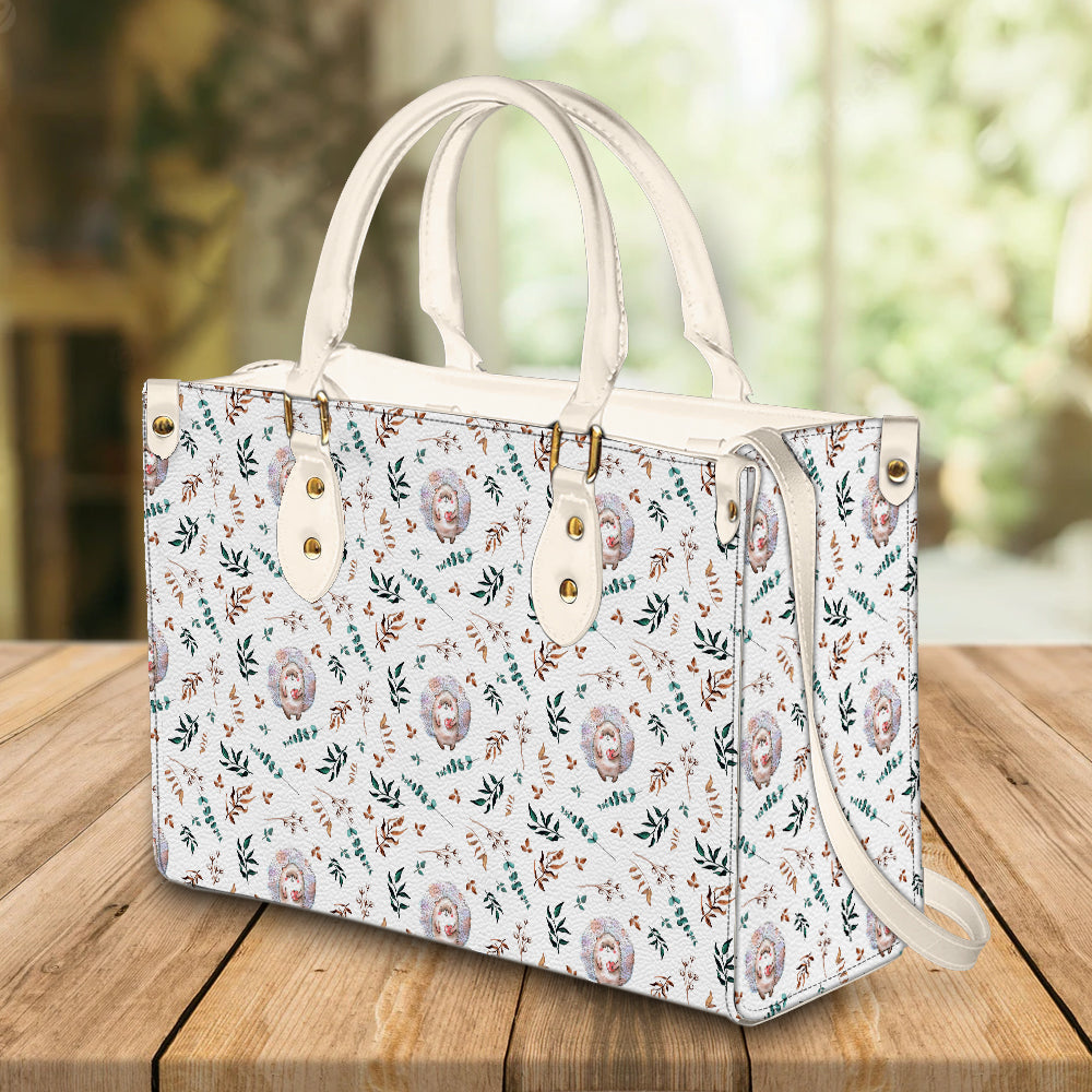 litzzy Personalized Cartoon Hedgehog Purse Leather Bag Handbag For Women leather bag   