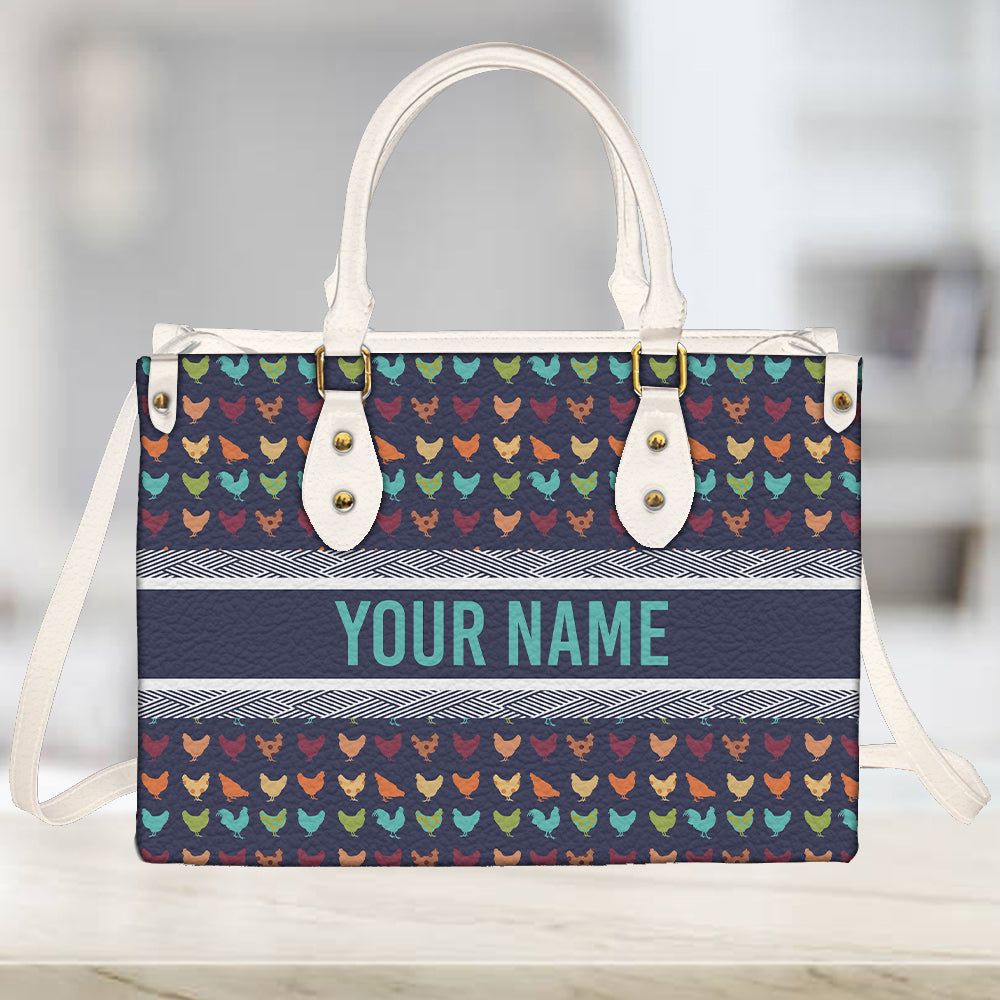litzzy Personalized Colorful Chicken Purse Leather Bag Handbag For Women leather bag   