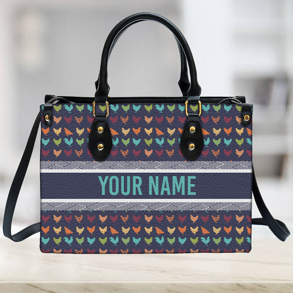 litzzy Personalized Colorful Chicken Purse Leather Bag Handbag For Women leather bag   