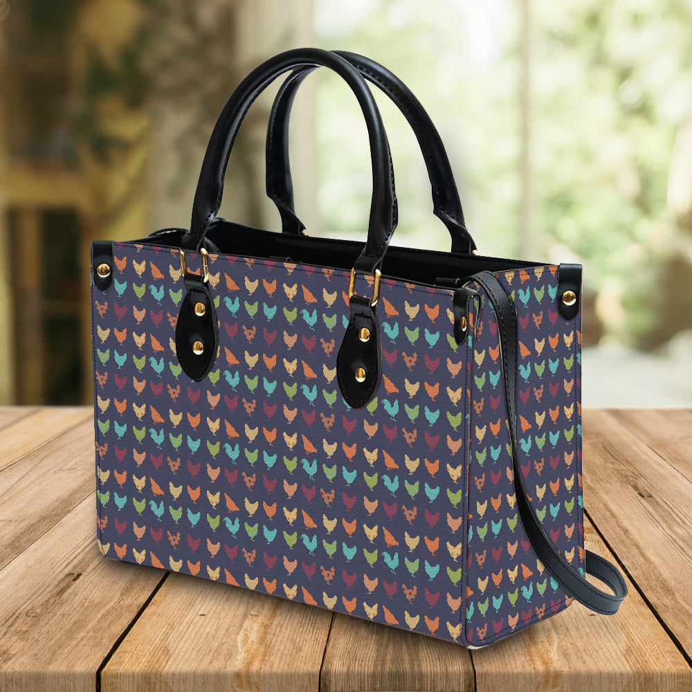 litzzy Personalized Colorful Chicken Purse Leather Bag Handbag For Women leather bag   