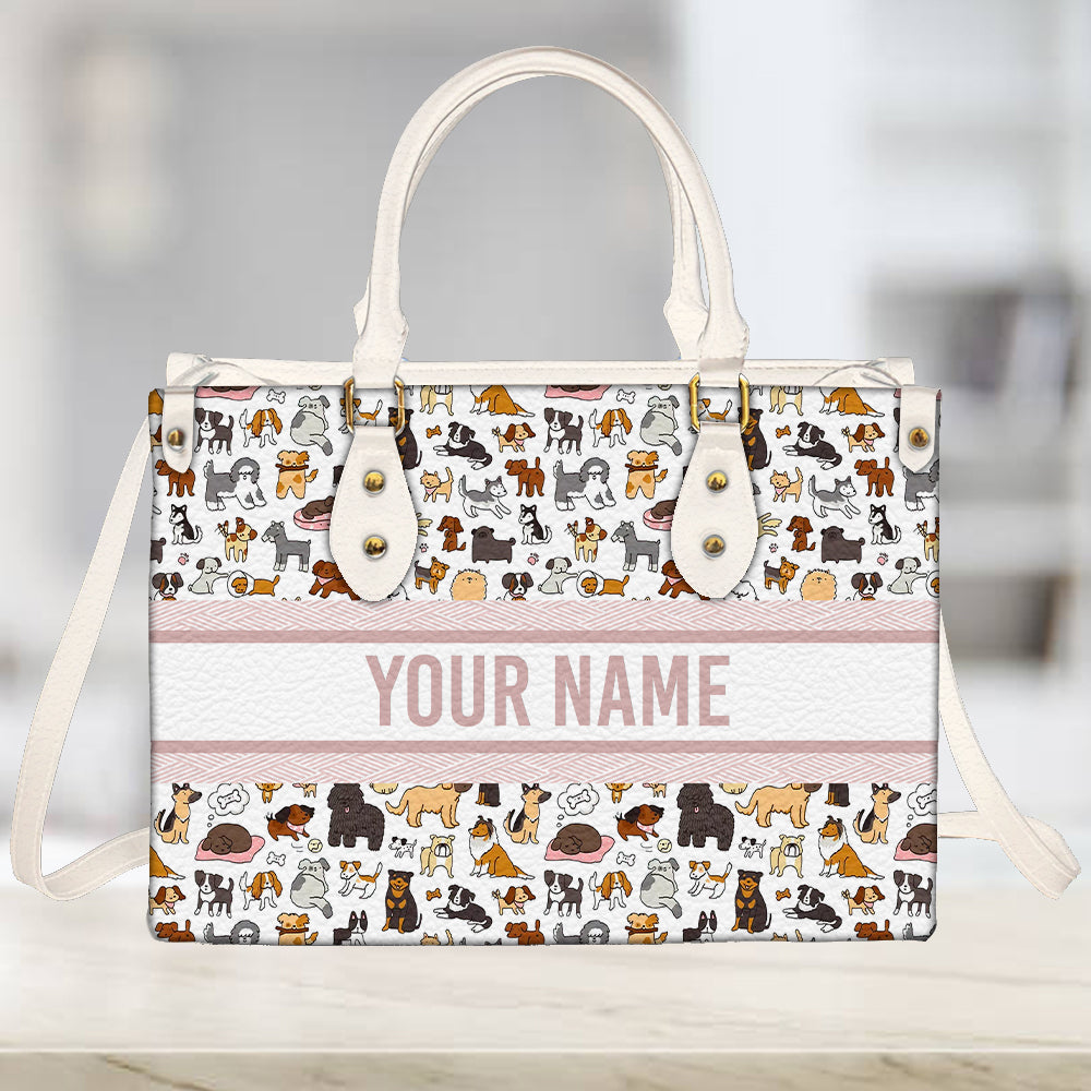 litzzy Personalized Cute Dog Purse Leather Bag Handbag For Women leather bag   