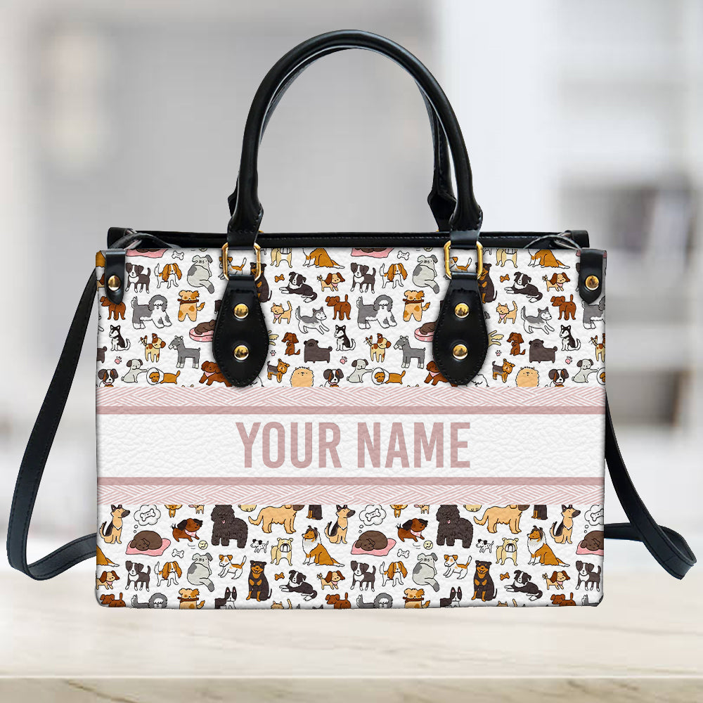 litzzy Personalized Cute Dog Purse Leather Bag Handbag For Women leather bag   
