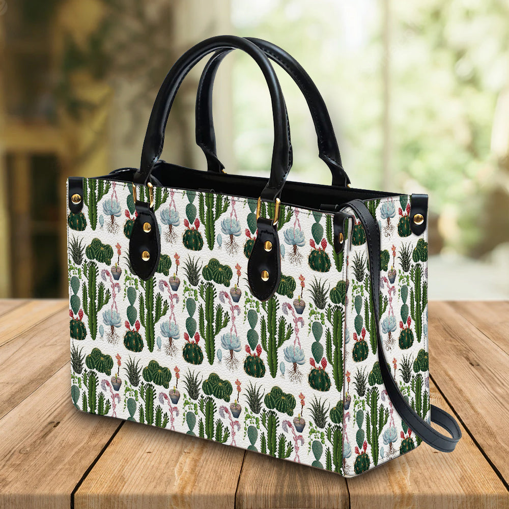 litzzy Personalized Cactus Purse Leather Bag Handbag For Women leather bag   