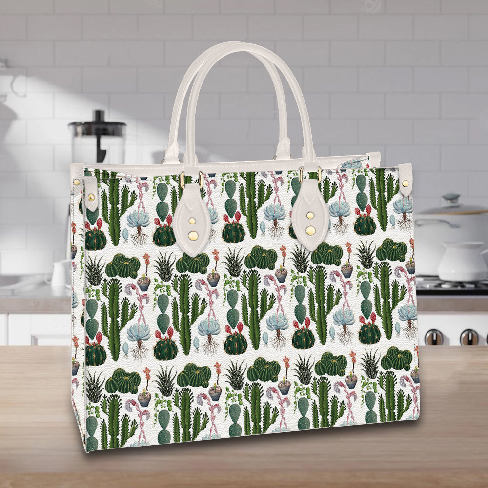 litzzy Personalized Cactus Purse Leather Bag Handbag For Women leather bag   