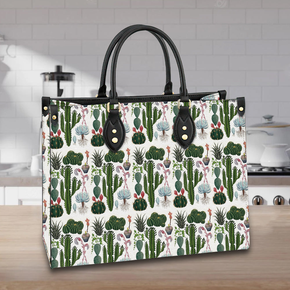 litzzy Personalized Cactus Purse Leather Bag Handbag For Women leather bag   