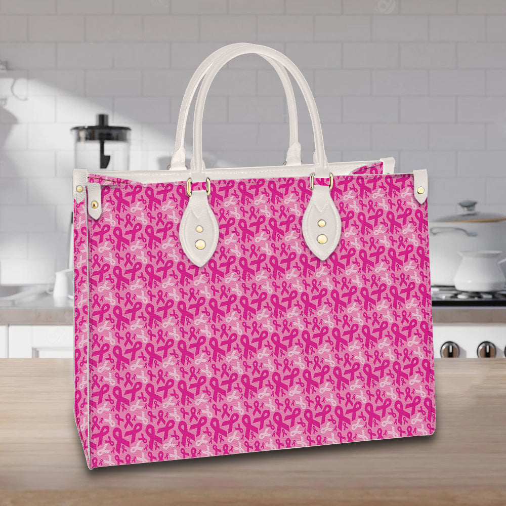 litzzy Personalized Breast Cancer Pink Purse Leather Bag Handbag For Women leather bag   
