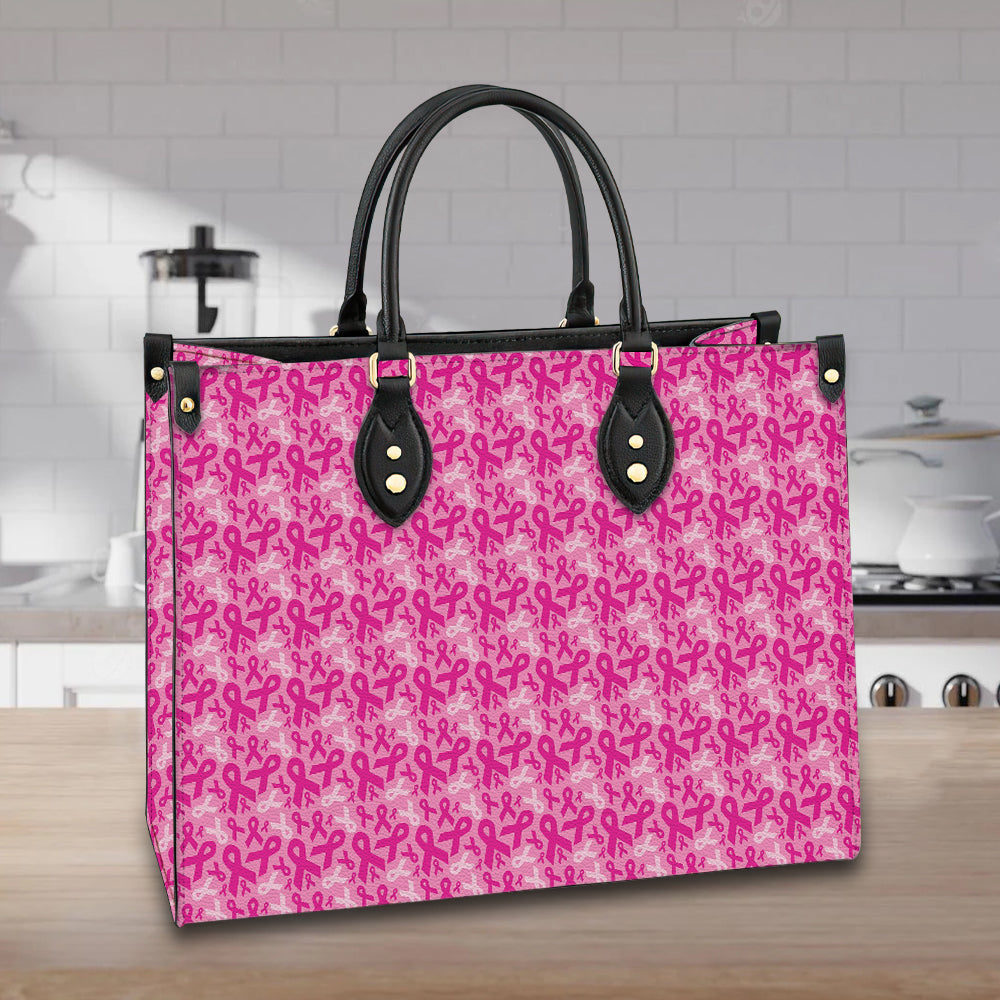 litzzy Personalized Breast Cancer Pink Purse Leather Bag Handbag For Women leather bag   