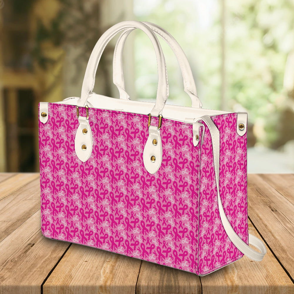 litzzy Personalized Breast Cancer Pink Purse Leather Bag Handbag For Women leather bag   