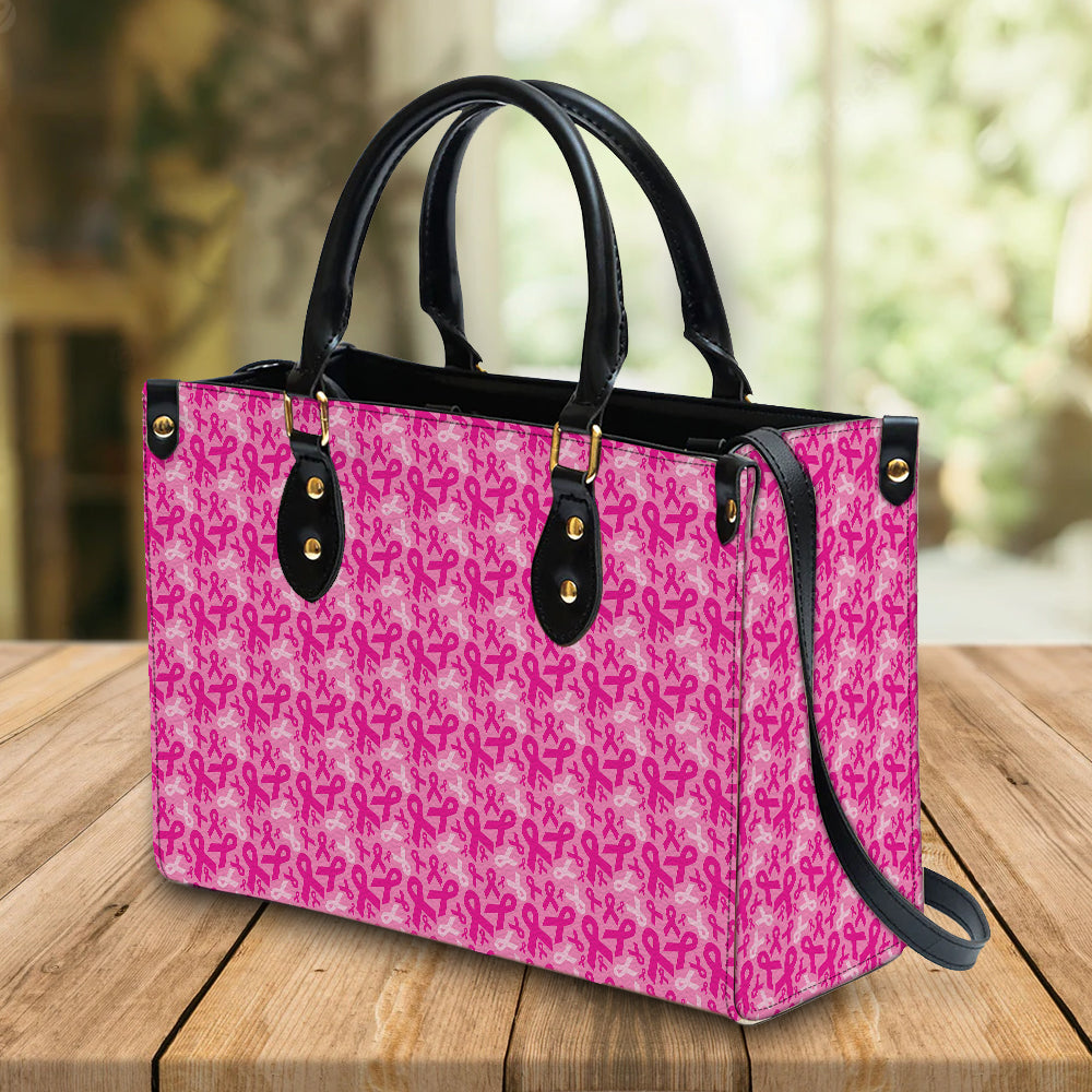 litzzy Personalized Breast Cancer Pink Purse Leather Bag Handbag For Women leather bag   