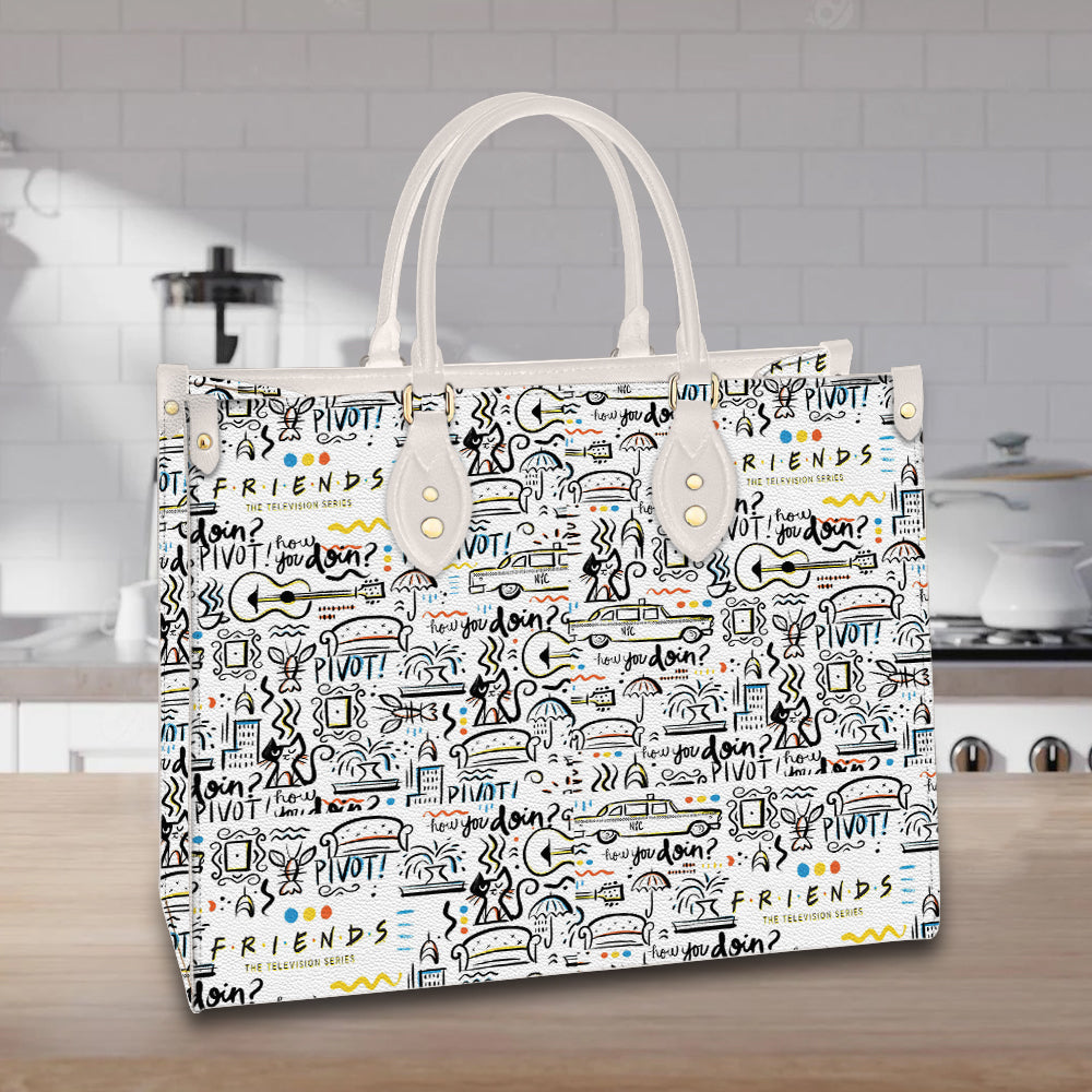 litzzy Personalized Friends TV Series Purse Leather Handbag Bag For Women leather bag   