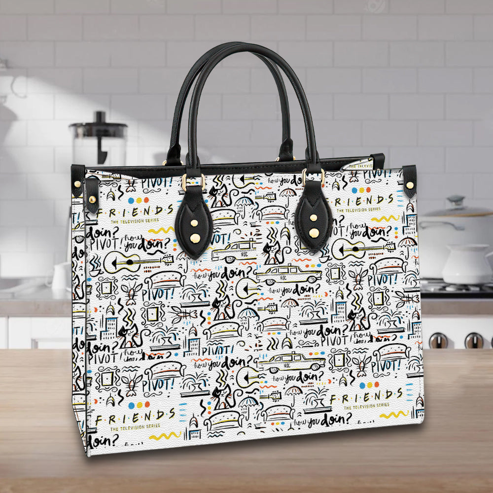 litzzy Personalized Friends TV Series Purse Leather Handbag Bag For Women leather bag   