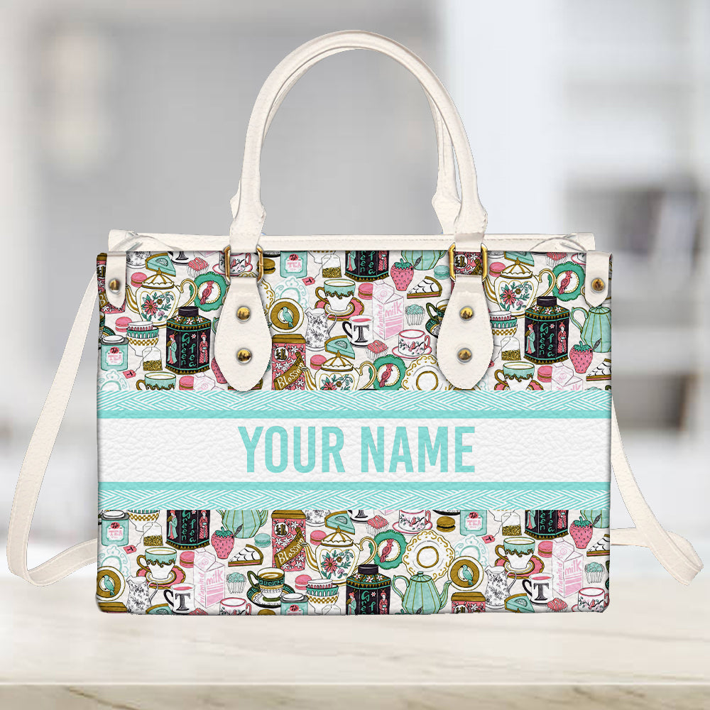litzzy Personalized Tea Purse Leather Bag Handbag For Women leather bag   