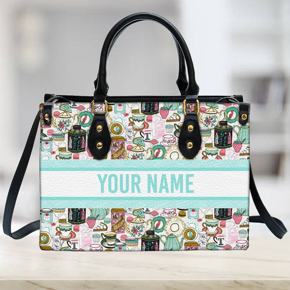 litzzy Personalized Tea Purse Leather Bag Handbag For Women leather bag   