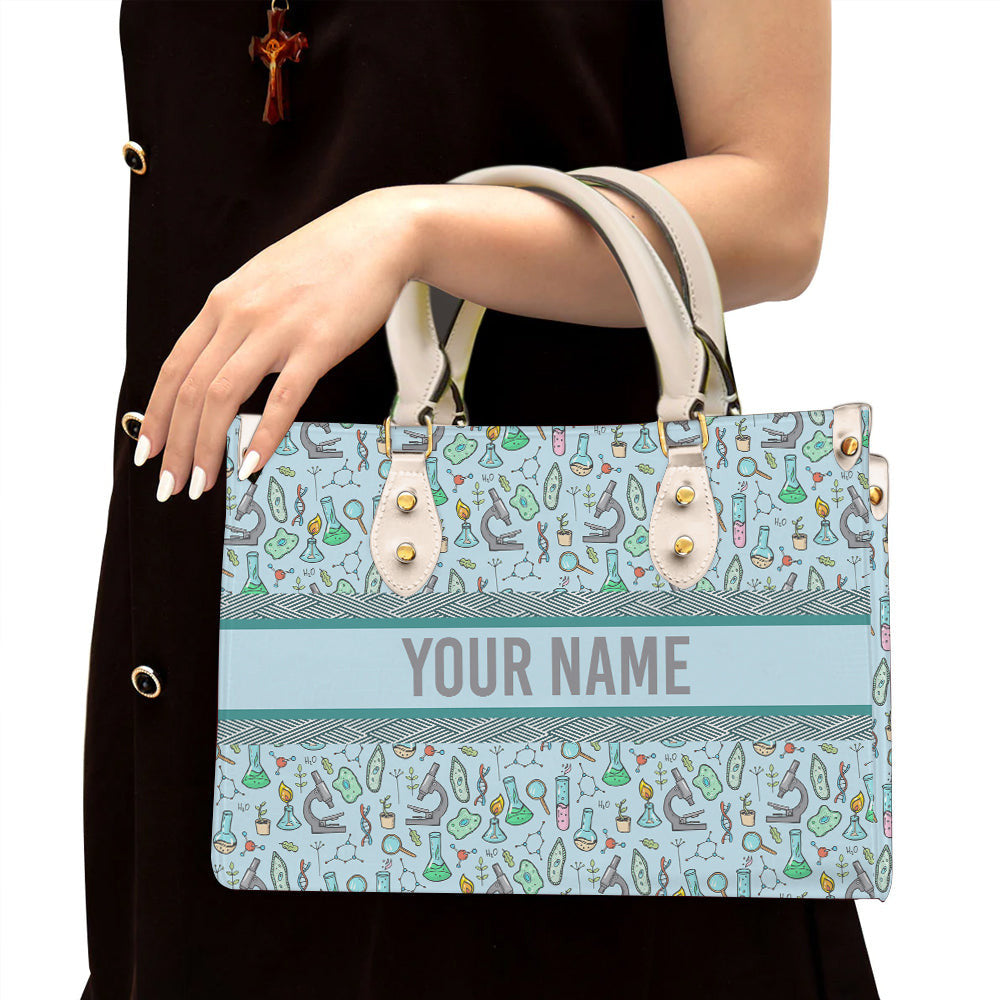 litzzy Personalized Science Purse Leather Bag Handbag For Women leather bag White  