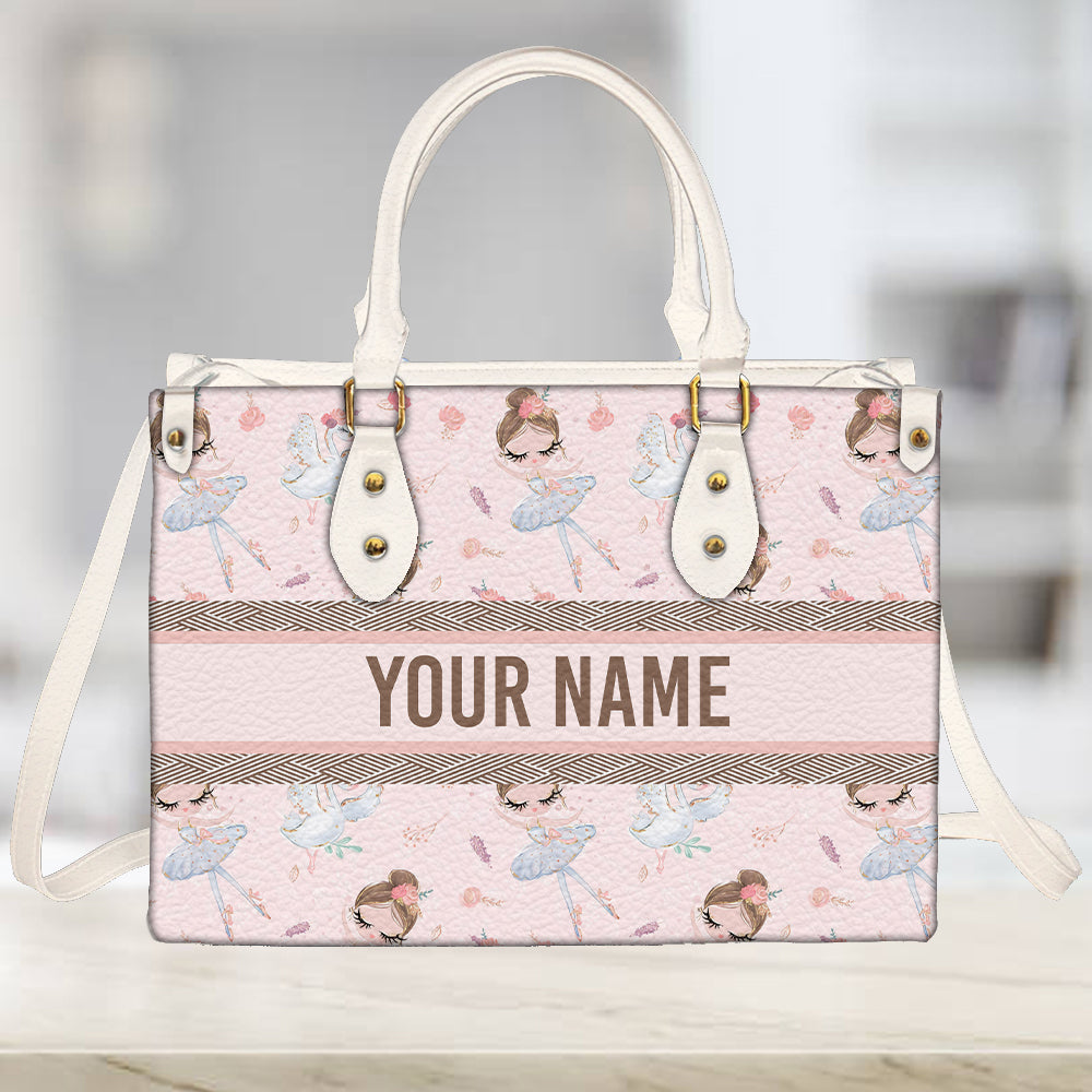litzzy Personalized Ballet Purse Leather Bag Handbag For Women leather bag   