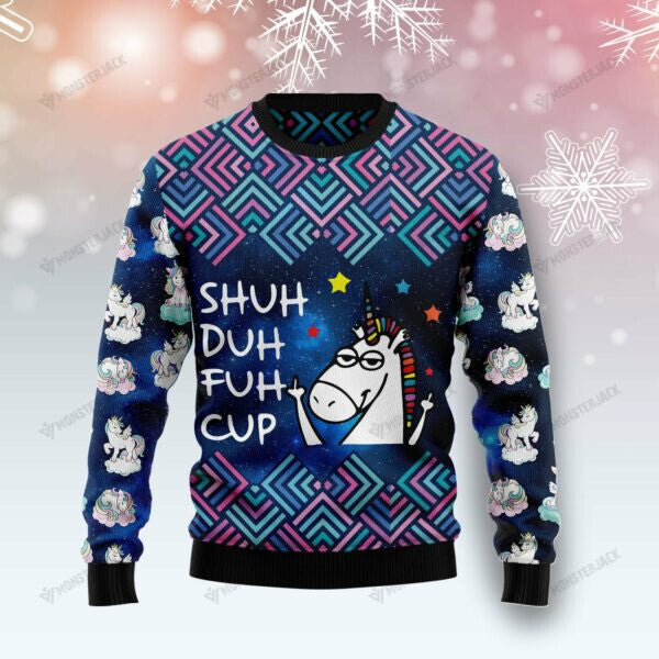 litzzy UnicornSweater005 | Unicorn Galaxy Cool – Ugly Christmas Sweatshirt - Best Gift For Christmas, Noel Malalan - Christmas Signature sweater Ugly Sweaters Adult Size S 