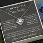 litzzy To My Beautiful Soulmate Necklace Gift - How Special You Are To Me - Litzzy Love Knot Necklace - Gifts For My Wife, Girlfriend Jewelry Love Knot Necklace Standard Box 