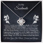 litzzy To My Beautiful Soulmate Necklace - Love Knot Necklace - Romantic Gifts For My Wife, Girlfriend Jewelry Love Knot Necklace Standard Box 