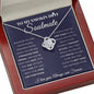 litzzy To My Smokin Hot Soulmate Necklace - Wife Gifts From Husband - To My Wife Necklace, Girlfriend Gifts Jewelry Love Knot Necklace Mahogany Luxury Box 