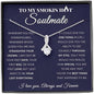 litzzy To My Smokin Hot Soulmate Necklace, Gift for Her Romantic, Girlfriend Gifts Jewelry Alluring Beauty Necklace Standard Box 