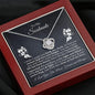 litzzy To My Beautiful Soulmate Necklace - Love Knot Necklace - Romantic Gifts For My Wife, Girlfriend Jewelry Love Knot Necklace Mahogany Luxury Box 