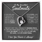 litzzy To My Beautiful Soulmate - Litzzy Forever Love Necklace - Gift for Wife, Girlfriend, Anniversary Gift, Birthday Gift for Soulmate Jewelry 14k White Gold Finish Standard Box 
