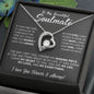 litzzy To My Beautiful Soulmate - Necklace Gift for Wife From Loving Husband - Missing Piece Birthday Gift Jewelry   